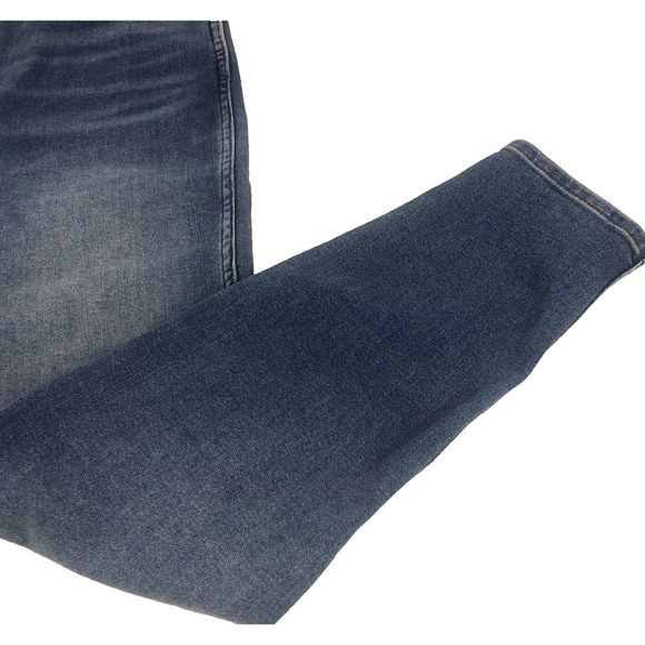 Wrangler Women’s Wriggler 612 Skinny Jeans 32x28 Blue Denim High Rise Distressed - Picture 4 of 11